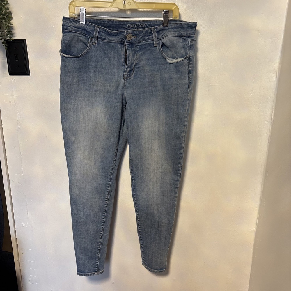 Maurices Jeans Women's 18w Wash Classic Mid Rise ANKLEJeans